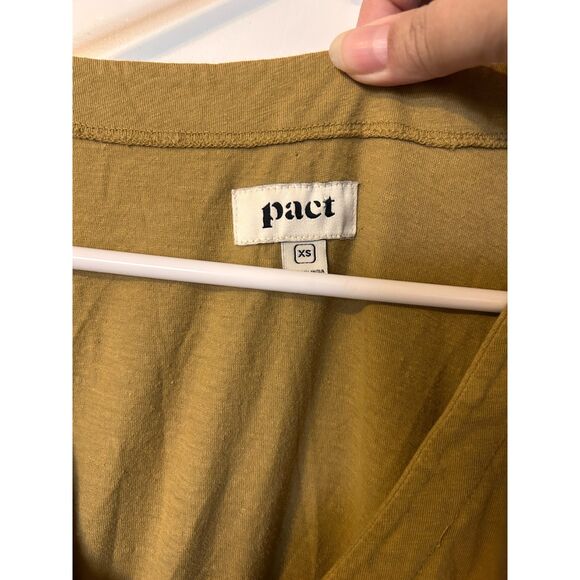 Pact Fennel The Portside Organic Cotton Linen Dress Fennel XS - Picture 6 of 7